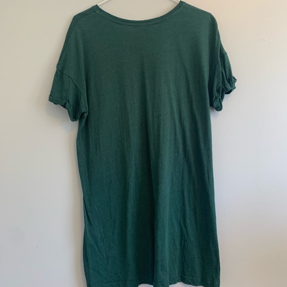 Forest Green T-Shirt Dress - Picture 2 of 2